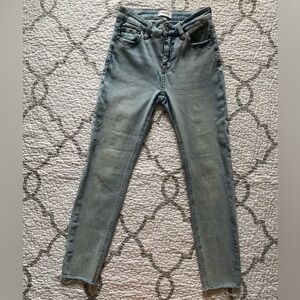 Pistola Denim Light Wash Raw Hem Skinny Jeans Women’s size 26 petite